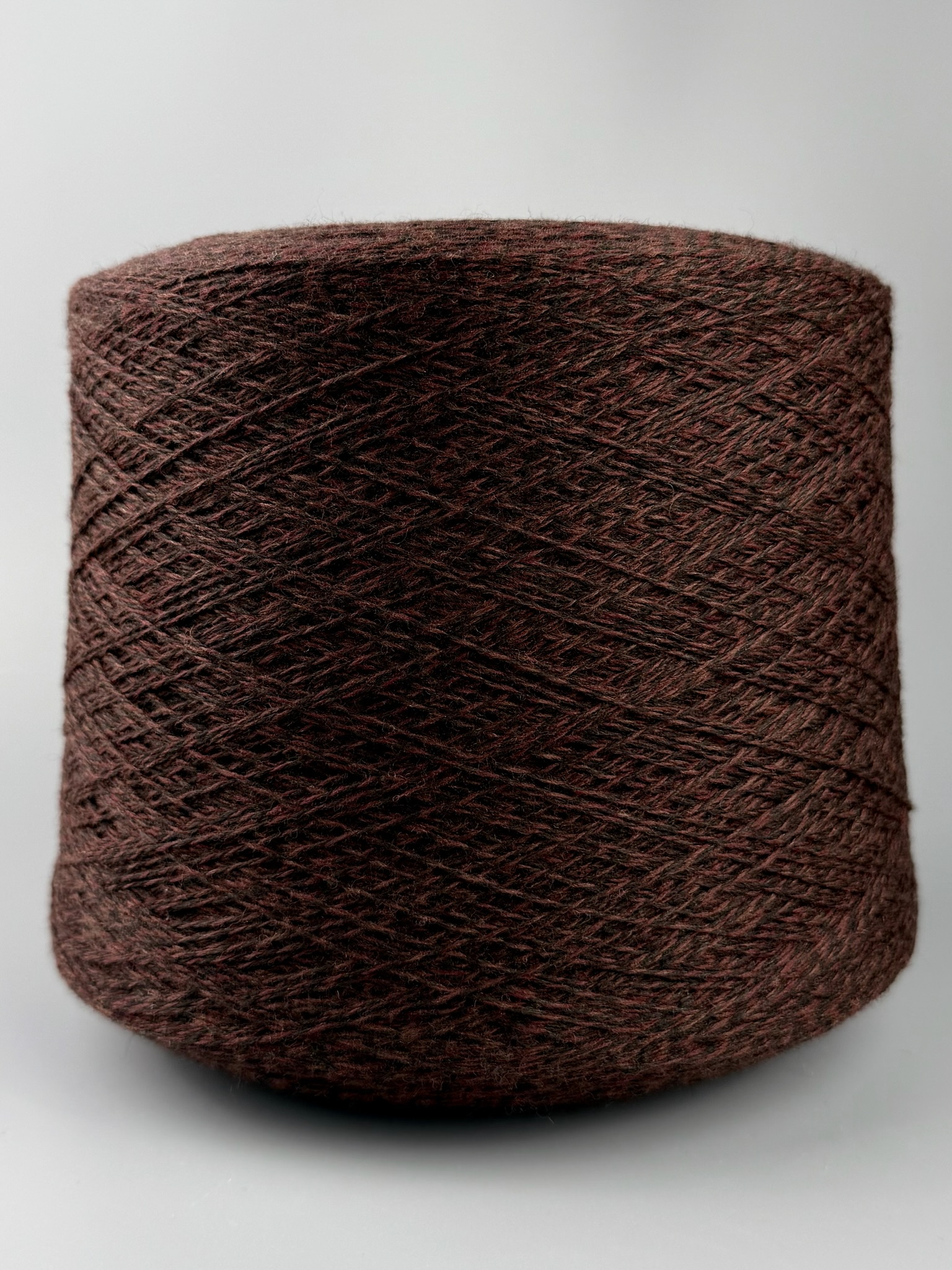 Botto Poala Art. Camargue 2/15 – Merino Supergeelong mouliné Garn col. C445 Braun-Schwarz foto 2